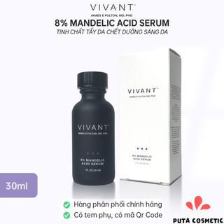  Serum Vivant 8% Mandelic Acid 3 in1 30ml - Tinh chất ngăn ngừa mụn sáng da mờ thâm 