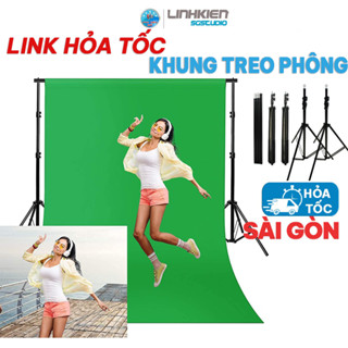  LINK HỎA TỐC Khung Treo Phông Di Dộng Giá Treo Phông Di Động Tạo Nền Backgroud Di Chuyển Tiện Lợi 