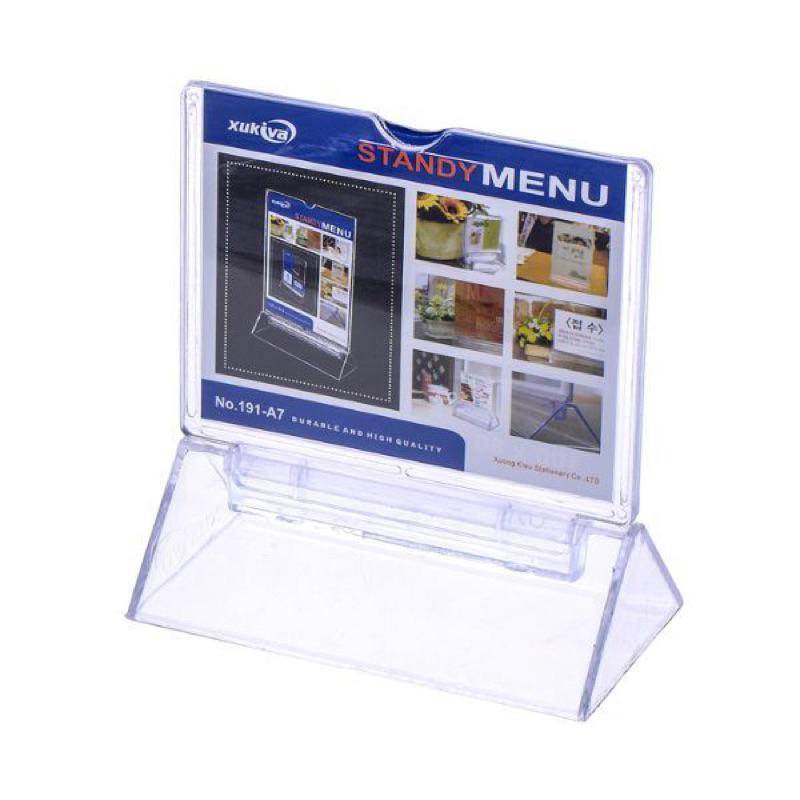 BẢNG MENU ĐỂ BÀN XUKIVA A7 (8x10cm)