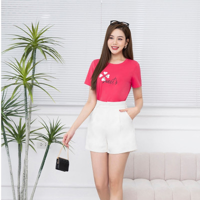 Quần sooc nữ NS09 2 cúc chất Tuypsi Hàn Loza LQ303209
