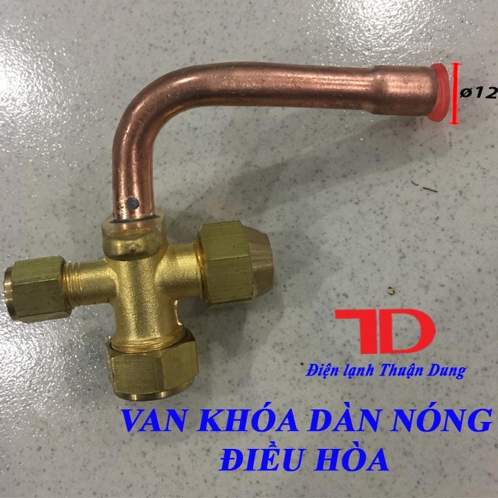 Van khóa dàn nóng điều hòa phi 12