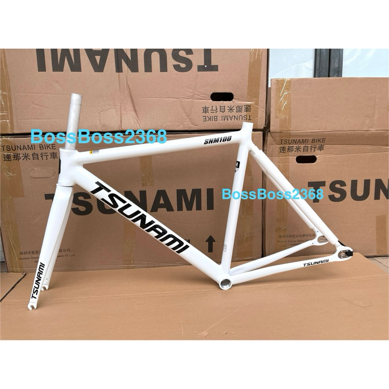fixed gear khung Tsunami snm100 real ( tặng chén cổ+ khoá cốt yên)