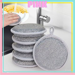 Giẻ rửa bát sợi kim loại, miếng bọt biển cọ rửa xoong nồi chống xước bề mặt, khăn lưới rửa chén dĩa đa nằng