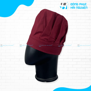 Nón đầu bếp Đỏ Đô cao cấp dành cho Nam Nữ