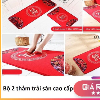 Bộ 2 thảm trải sàn bếp