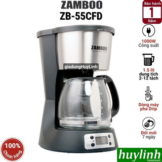Máy pha cà phê Drip Zamboo ZB-55CFD - 1.5 lít