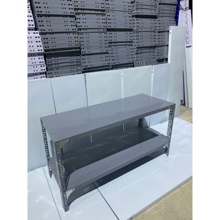  Kệ sắt v lỗ trưng bày lắp ghép đa năng 2 tầng . KT: Dài 60cm,80cm,100cm,120cm. Rộng 30cm. Cao 60cm 