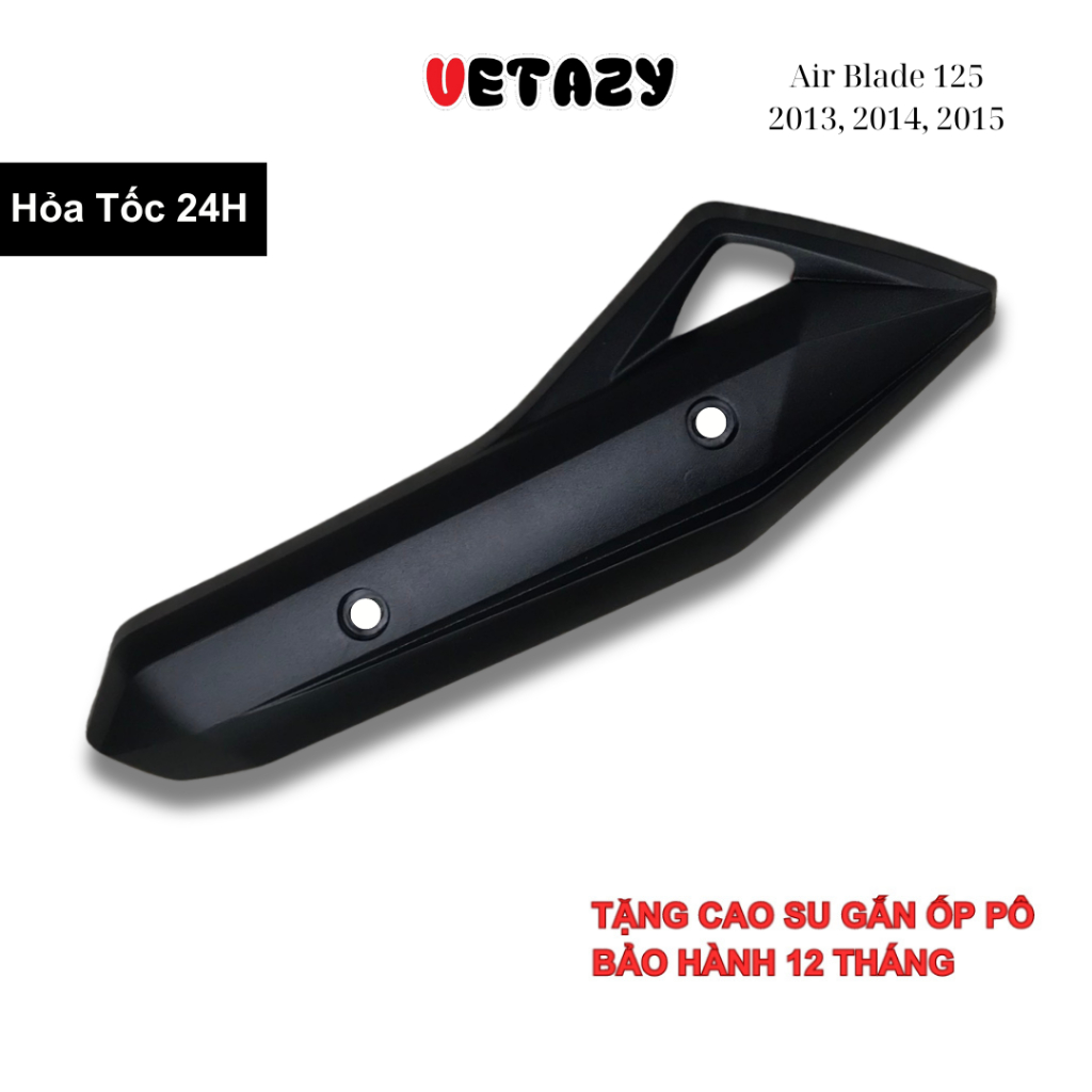 Ốp pô Air Blade AB 125 2013 2014 2015, Ốp bô xe Air Blade 125 2013-2015 kiểu gắn như Zin Phụ tùng xe