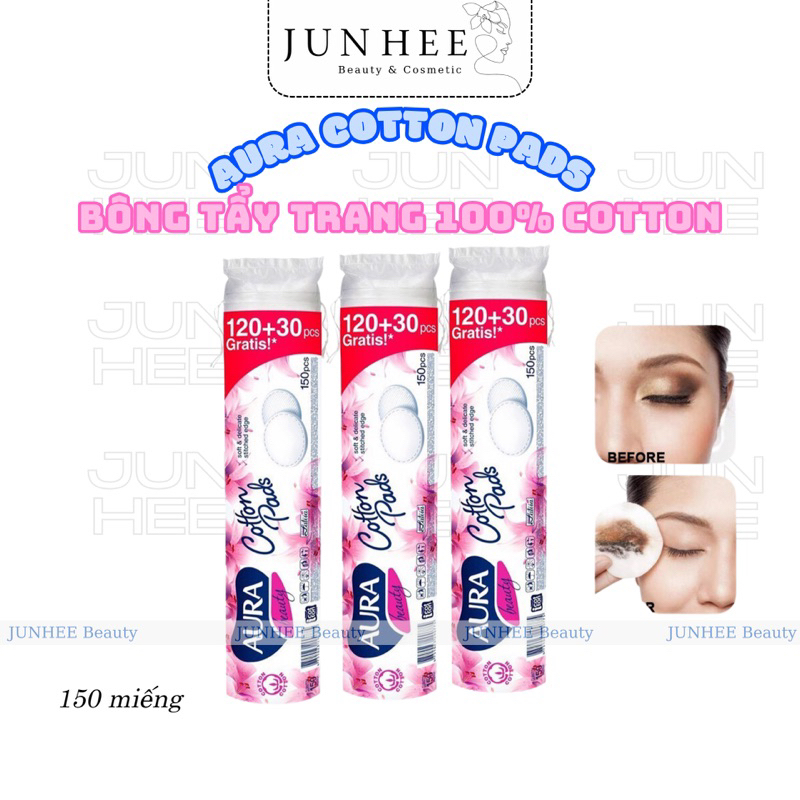 [ JUNHEE AUTH ] BÔNG TẨY TRANG AURA
