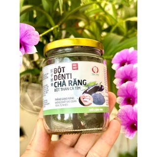 Bột Denti Chà Răng - Denti đánh răng - Bột than cà tím (100gr)