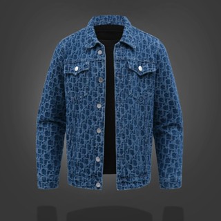 Áo khoác jean nam cao cấp, áo khoác bò thiết kế dày dặn, cá tính, dễ phối đồ LUXURY