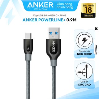 Cáp sạc anker powerline+ usb-c ra usb 3.0 dài 0.9m - a8168
