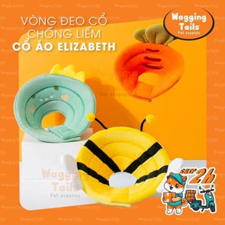[Siêu Xinh] Vòng Cổ Chống Liếm Hỗ Trợ Phục Hồi Cho Thú Cưng Chó Mèo – Phong Cách Cổ Áo Elizabeth Cực Dễ Thương