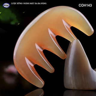 Lược sừng răng thưa thần thánh (Size: S - 9cm) Massa đầu giúp lưu thông máu - COH143