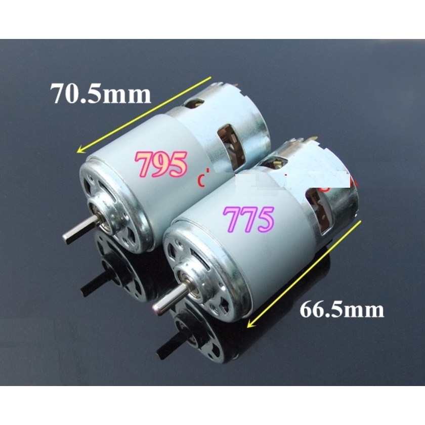 Motor 795 12V 2 bạc đạn 180w (động cơ 795 12v 6000-10000 vòng/phút)