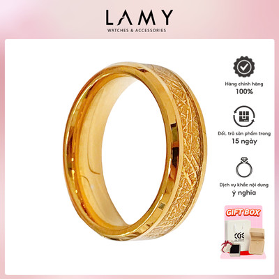 Nhẫn cặp đôi LAMY Meteorite Edge Ring Gold 8391