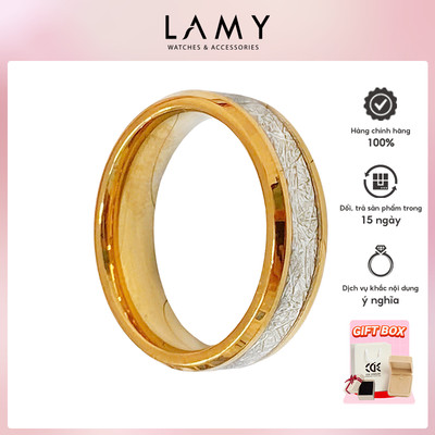 Nhẫn cặp đôi LAMY Galaxy Groove Ring Gold 8392