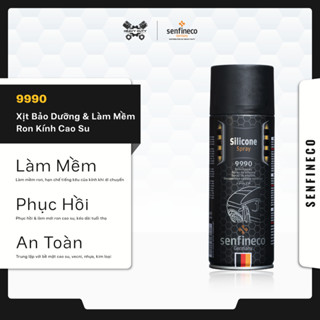 Senfineco 9990 - Xịt Dưỡng Gioăng Cao Su ÔTô Phục Hồi & Bảo Dưỡng Ron Kính Gioăng Cửa Silicone Spray