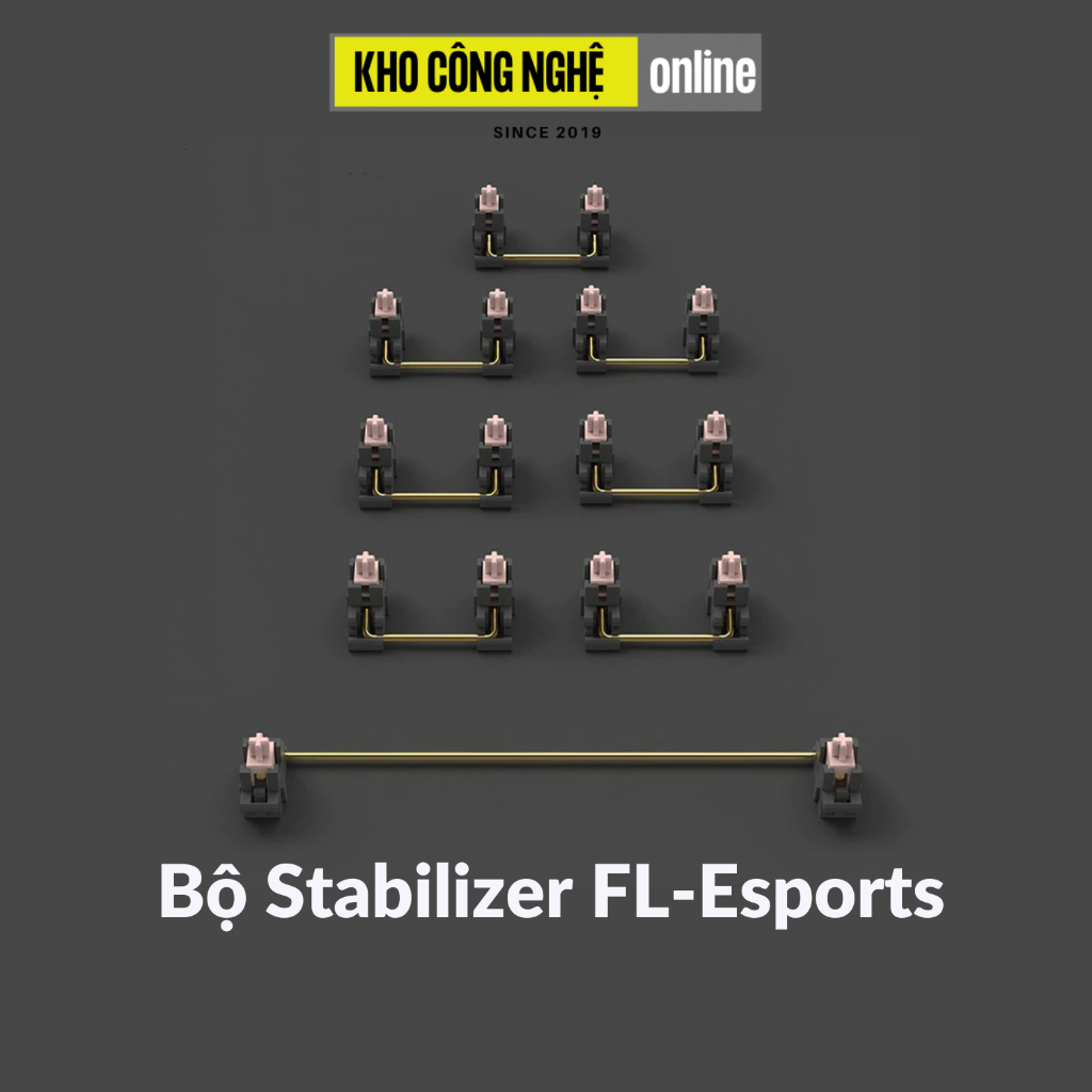 Bộ Stabilizer Plate Mount, PCB mount, Stab FL-Esports Dành Cho Bàn Phím Cơ (Hàng Chính Hãng)