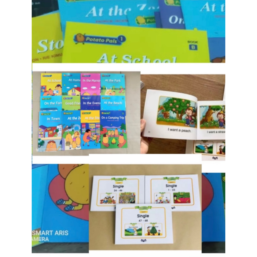 Sách - Combo Little fox single stories level 1 và Potato Pals 12 cuốn - tặng kèm file nghe mp3