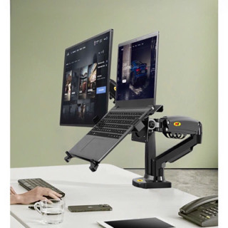  {HÀNG CHÍNH HÃNG} COMBO Giá Treo Màn Hình NB F160 17 - 27 Inch   NB F80 Kèm Kẹp Đỡ Laptop FP2 10 - 17 Inch 