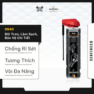  Chai Xịt Chống Rỉ Sét Dầu Bôi Trơn Đa Năng Senfineco 9940  400ML  | Làm Sạch Bảo Vệ Hiệu Quả 