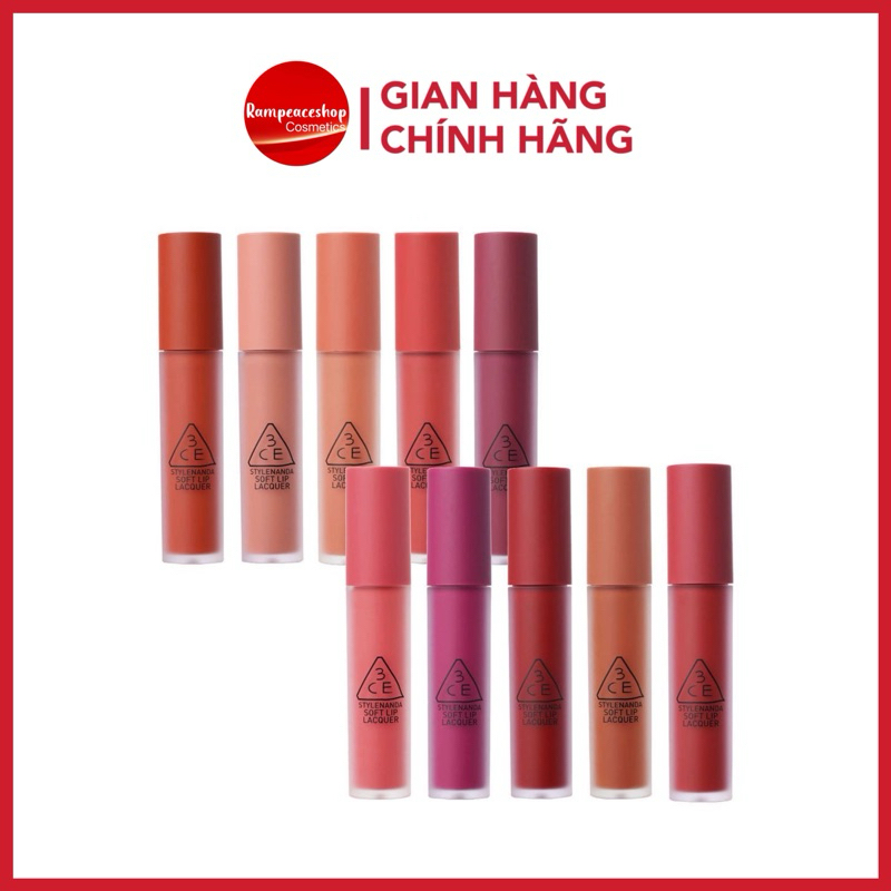 Son Kem Lì 3CE Soft Lip Lacquer