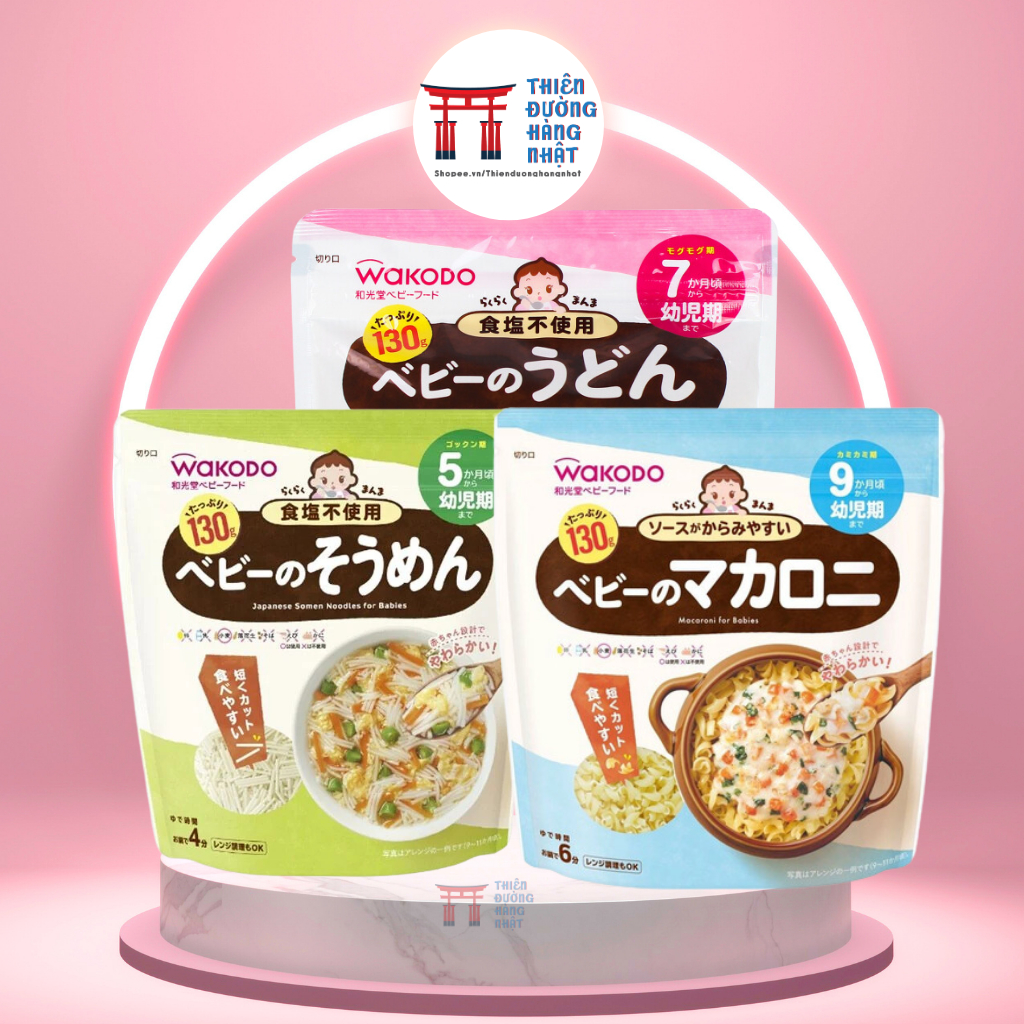 Nui, Mì Undo, Somen Wakodo tách muối cho bé ăn dặm Nhật Bản
