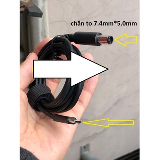 cáp sạc usb type c sang laptop hp