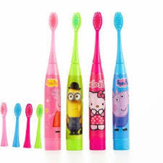 Bàn chải răng tự động cao cấp cho bé,bàn chải pin (kèm đầu thay)
