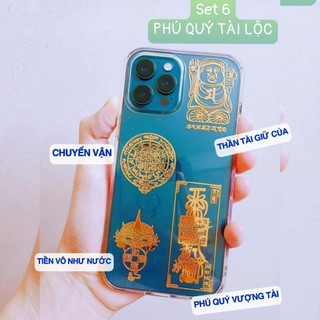 Combo 4 Miếng Dán Điện Thoại Linh Phù Cực Đẹp