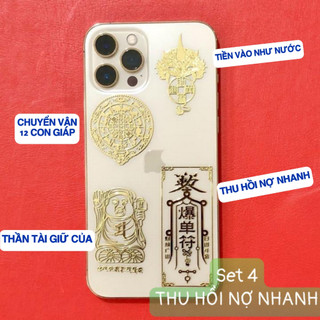 Combo 4 Miếng Dán Điện Thoại Linh Phù Cực Đẹp