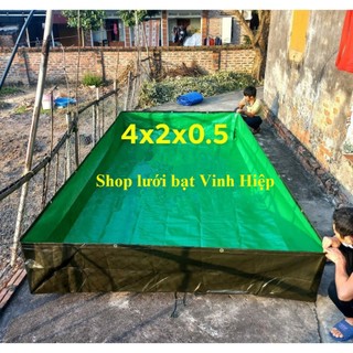 Bạt bộ đội mini -Bể bạt mini -2x1x0.5+2x2x0.5+3x2x0.5.. Bể bạc, bể bạt nuôi Ốc, Ếch, Lươn, Cá