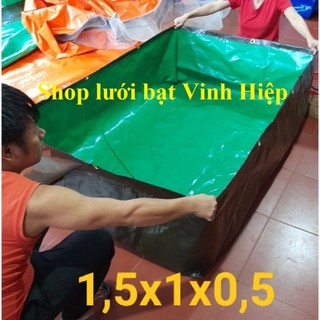 Bạt bộ đội mini -Bể bạt mini -2x1x0.5+2x2x0.5+3x2x0.5.. Bể bạc, bể bạt nuôi Ốc, Ếch, Lươn, Cá