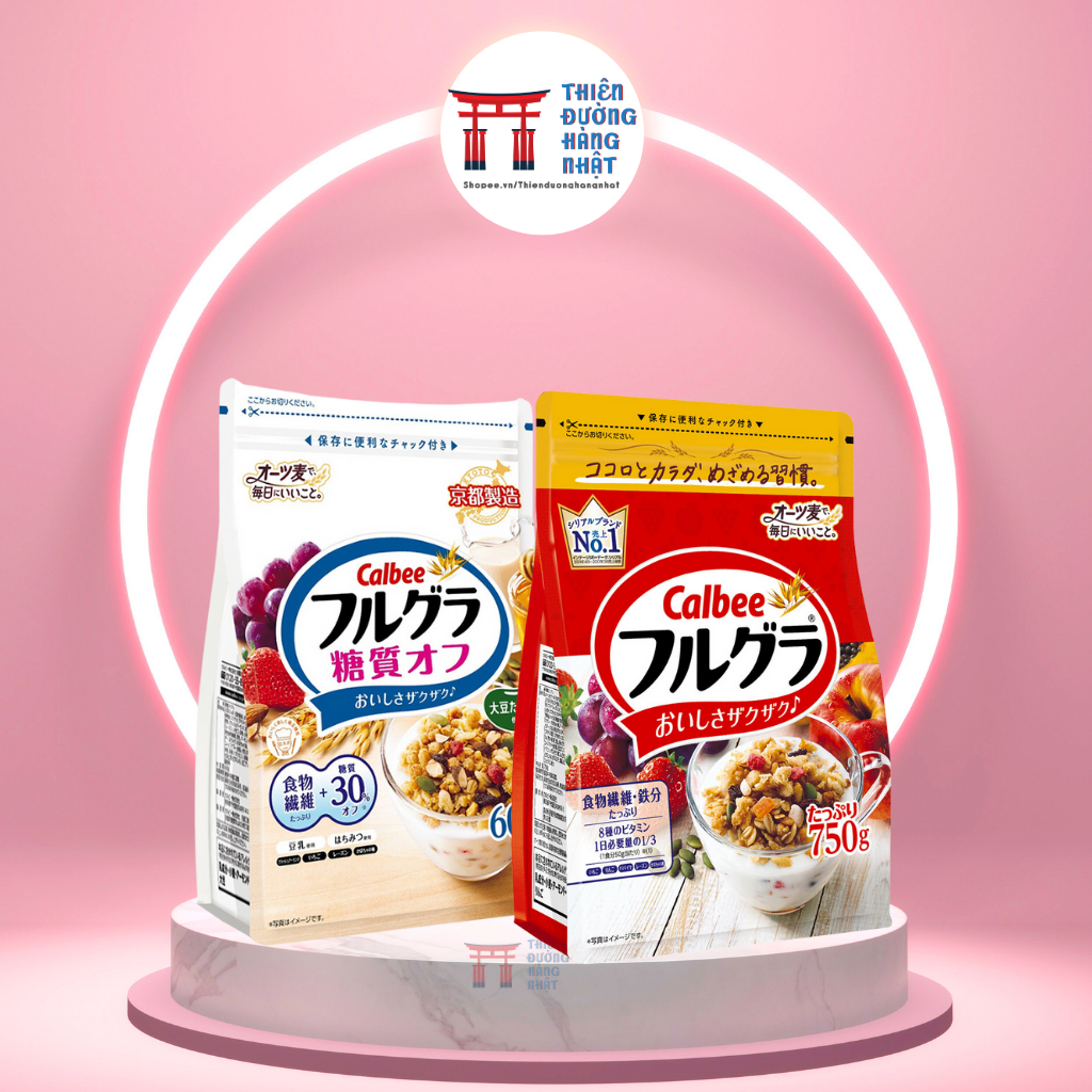 Ngũ Cốc Calbee hoa quả sấy khô nội địa Nhật Bản 600g - 750g