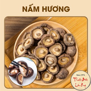  Nấm hương khô 100g  Nấm quý nấu canh lẩu nấm nấm dưỡng sinh. phục hồi sức khỏe  - Thuốc bắc lãn ông 