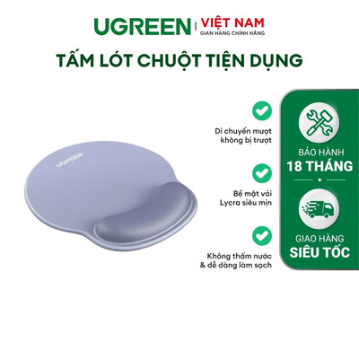 Tấm lót chuột tiện dụng cao cấp Ugreen 25244 | Chống trượt |  Bảo hành chính hãng