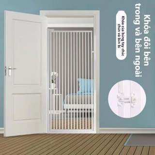 Hàng Rào Cửa Chống Mèo Không Cần Đục Lỗ, Hàng Rào Cách Ly Cho Mèo, Hàng Rào Cho Chó Cưng, Hàng Rào Ngăn Mèo, Lồng Trong