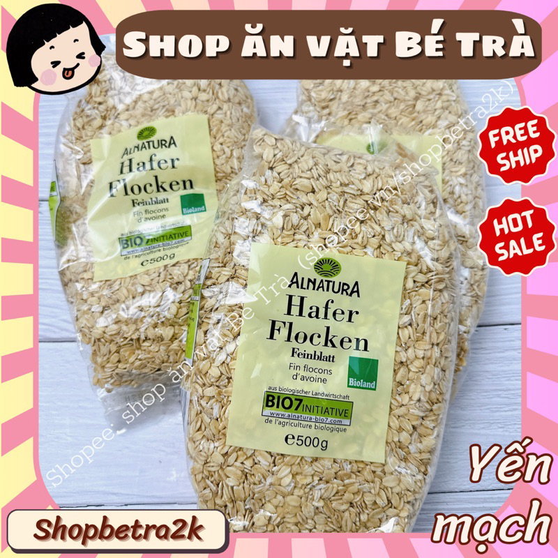 [Mua nhiều có giảm giá] Yến mạch nhập khẩu đức Hafer Flocken cán dẹt, cán vỡ [~460gr/1gói]
