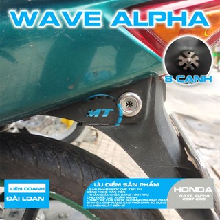 Ổ khóa 8 cạnh xe Wave Alpha dắt 2 dây