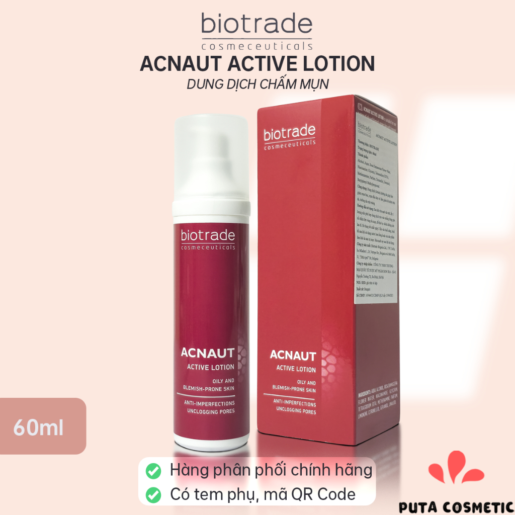 Biotrade Lotion 15ml, 60ml dung dịch chấm mụn, gom cồi, kiềm dầu