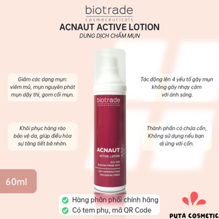 Biotrade Lotion 15ml, 60ml dung dịch chấm mụn, gom cồi, kiềm dầu