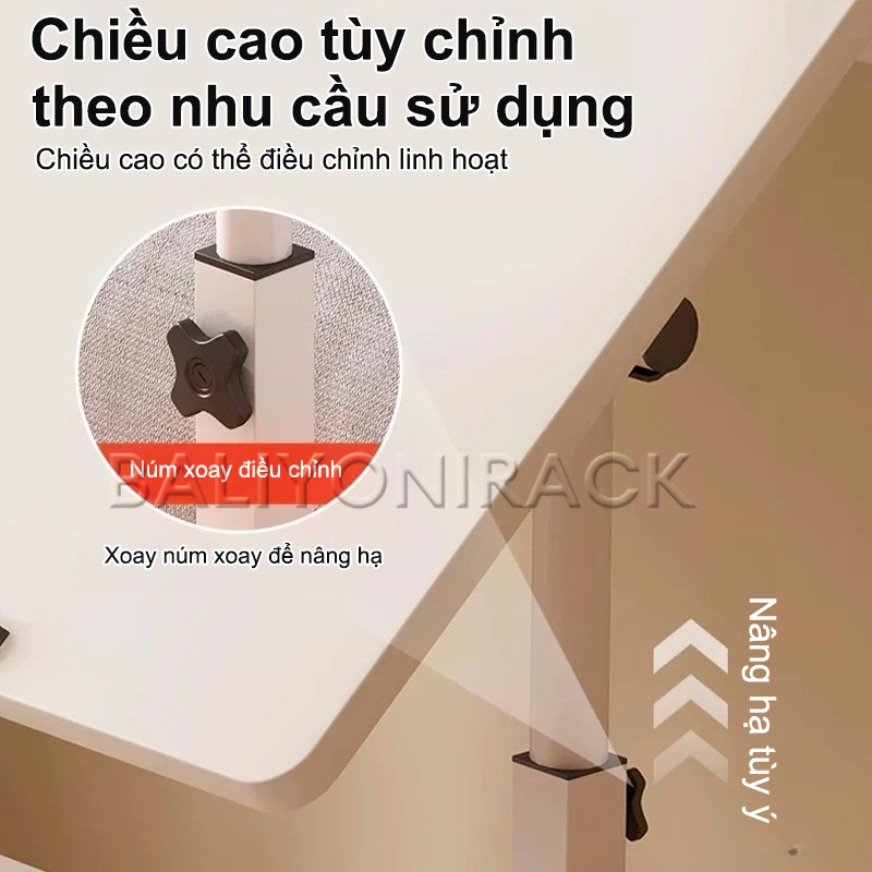 Bali Bàn Học Tập Xếp Gọn Vững Chắc 60x40x65-87cm Có Thể Di Chuyển Và Gấp Lại Không Tốn Không Gian | BigBuy360 - bigbuy360.vn