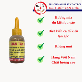 Thuốc diệt kiến tận gốc, dạng nhỏ giọt dụ kiến bu vào, diệt cả tổ