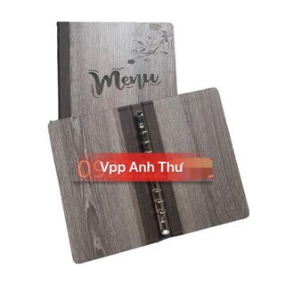 BÌA MENU CÒNG BÌA GỖ ĐỦ SIZE
