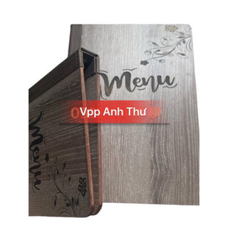 BÌA MENU CÒNG BÌA GỖ ĐỦ SIZE