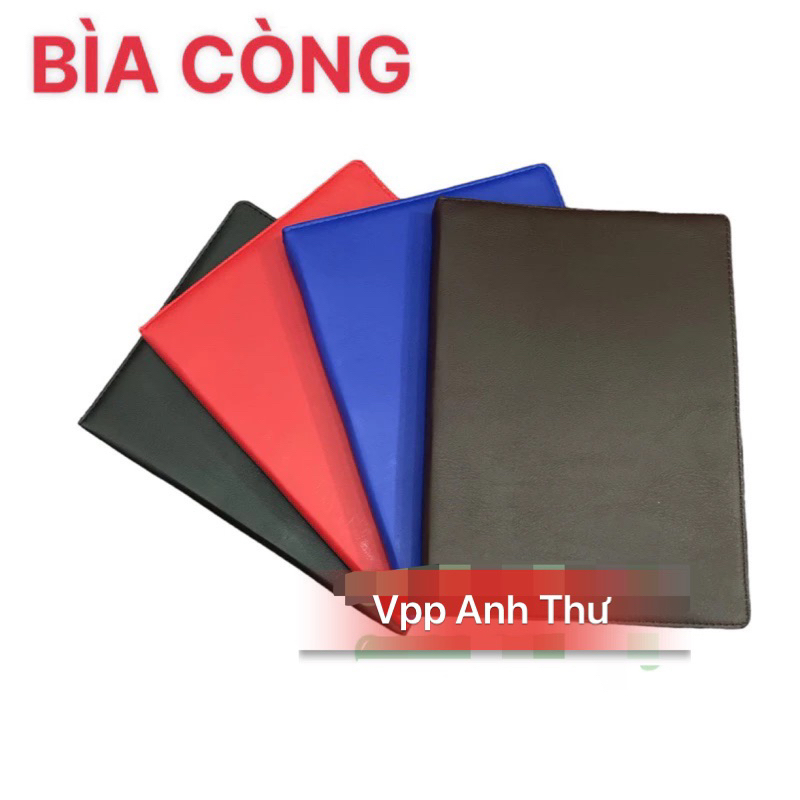 BÌA HỒ SƠ CÒNG DA A4 - A5