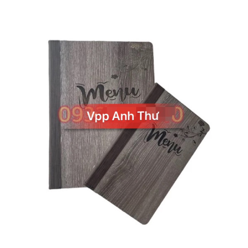 BÌA MENU CÒNG BÌA GỖ ĐỦ SIZE