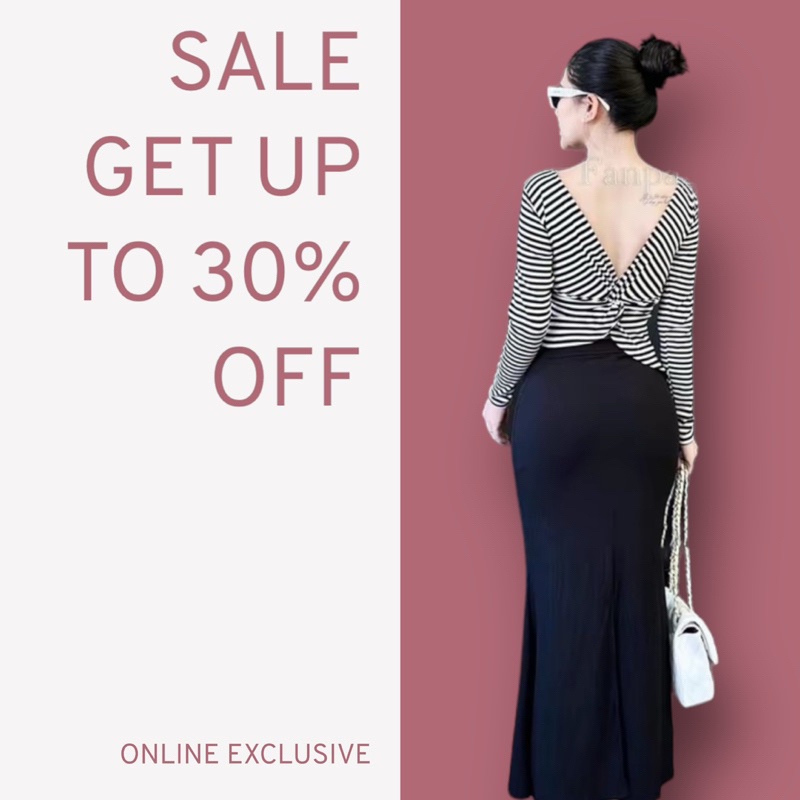 set áo kèm chân váy sẵn hàng , set áo hở lưng kèm chân váy đuôi cá sẵn hàng .