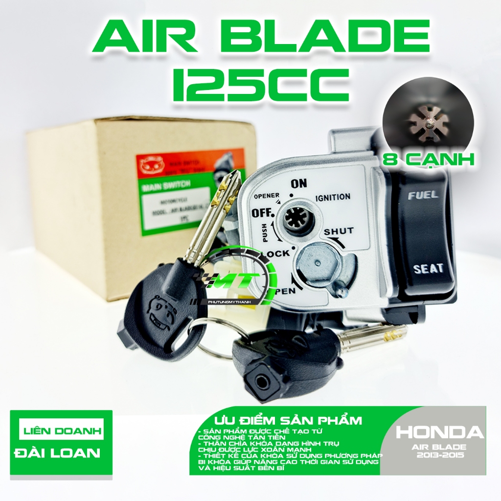 Ổ khóa 8 cạnh xe Airblade 2014